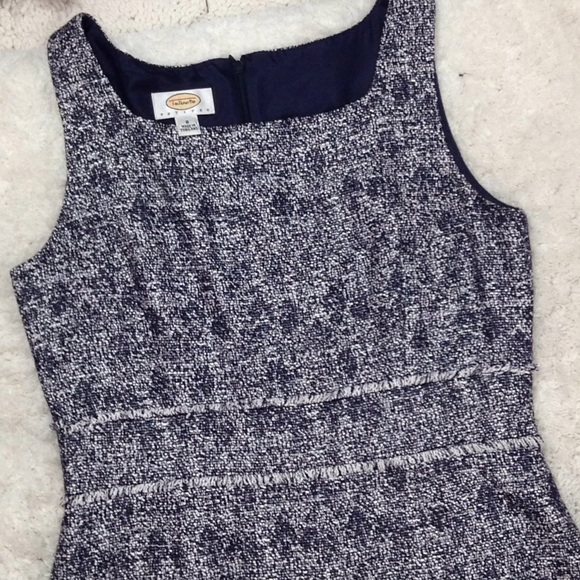 Talbots navy/silver sleeveless dress - Picture 5 of 7